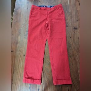 Brooks Brothers Red Fleece cropped ankle pants with cuffed leg, women's size 8